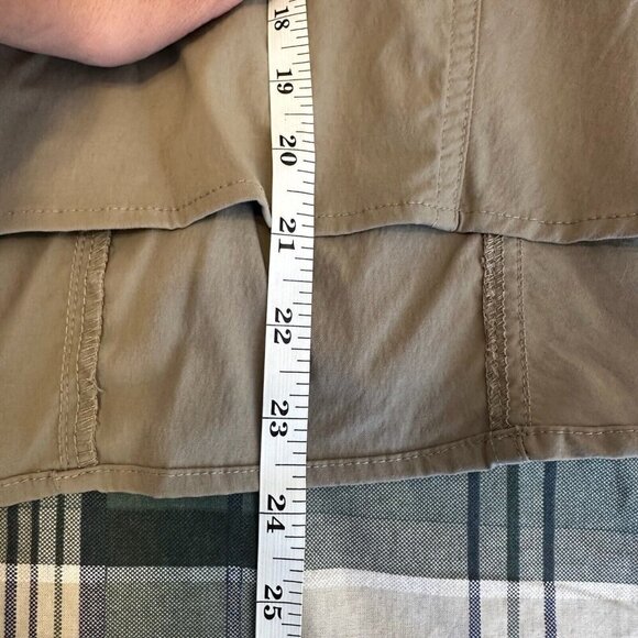 Royal Robbins Skirt Womens Sz 14 Gray Discovery Strider Flare Nylon Stretch - Picture 9 of 9